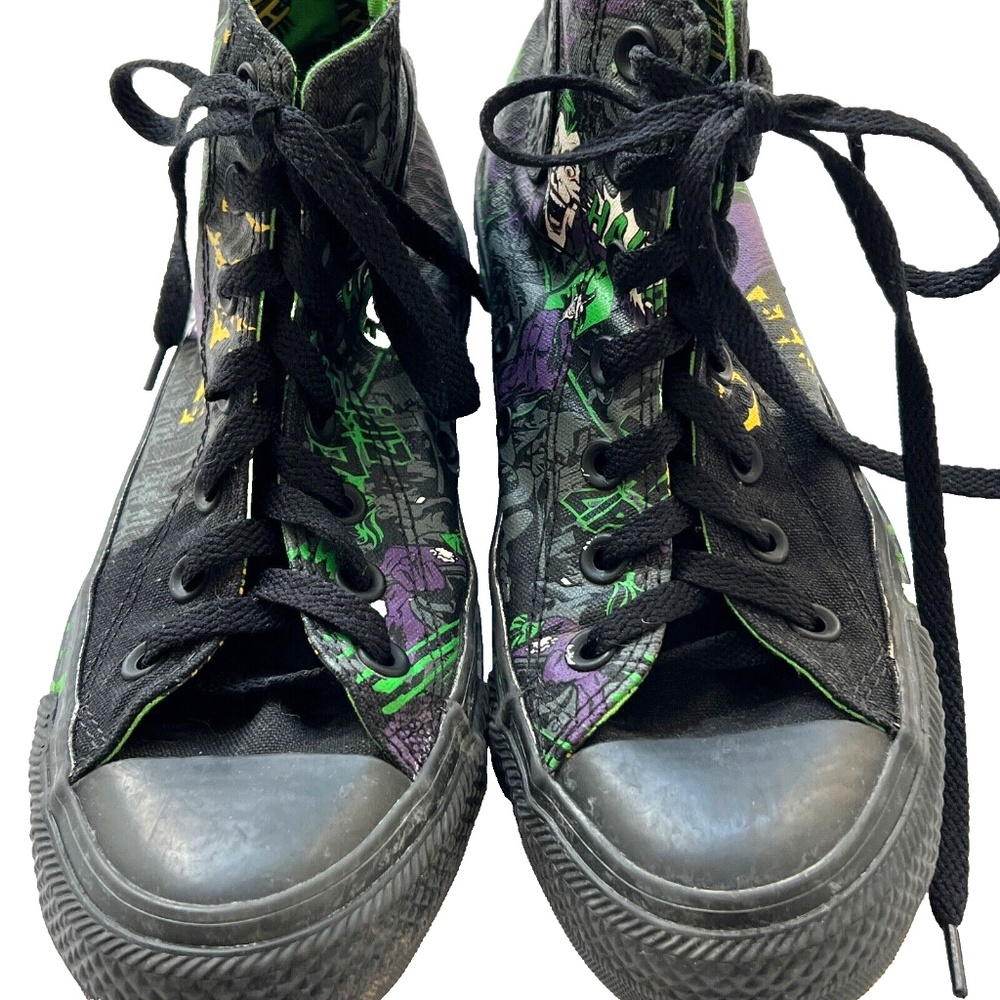 Converse × DC Comics The Joker All-Star High Tops HAHAHA Sizes Mens 5 Womens 7 - Picture 8 of 11